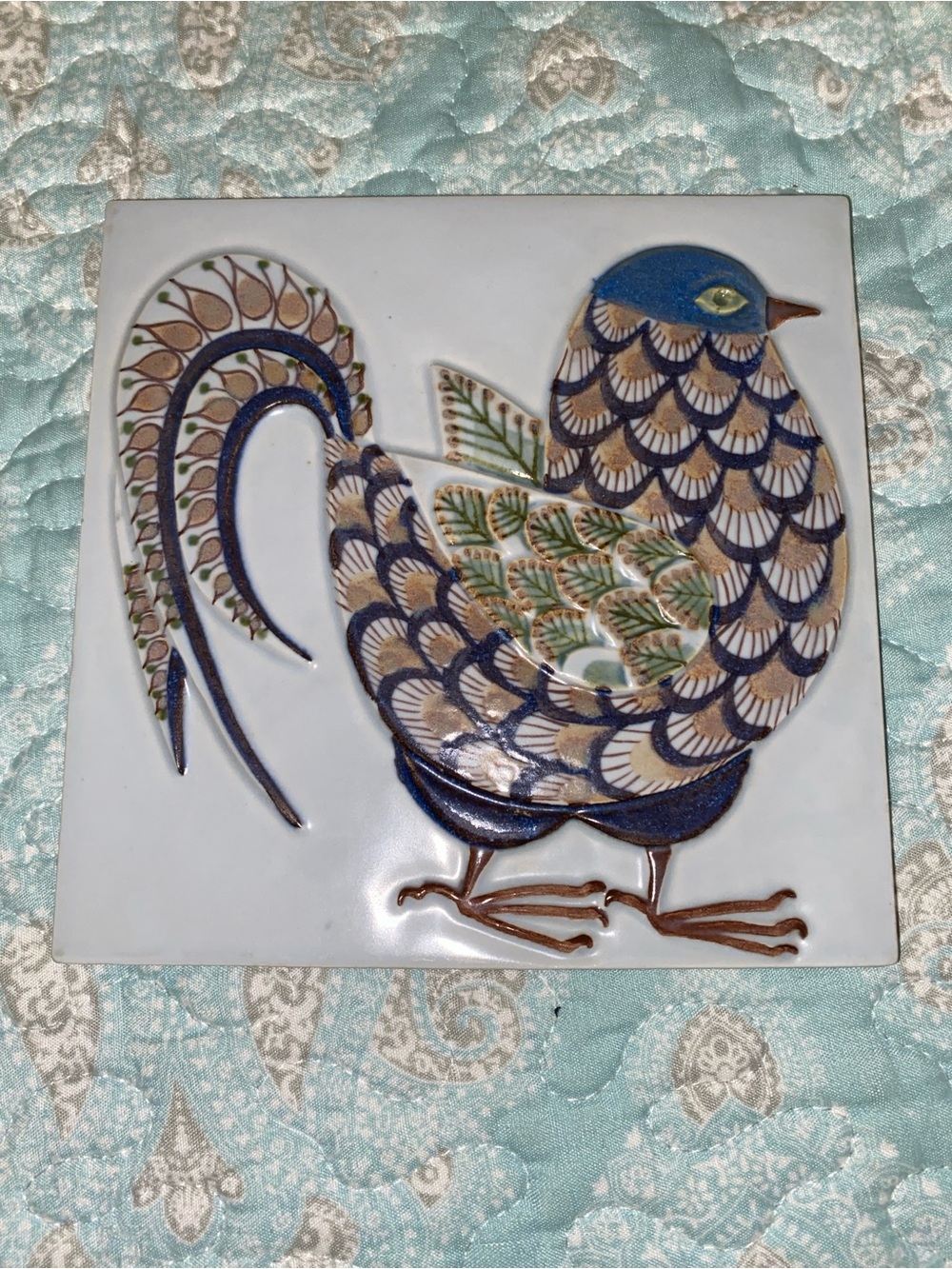 Royal Copenhagen Ceramic Bird Tile. Made in Denmark 🇩🇰 Limited Edition.